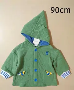 新品 kinococo キノココ キルトジャケット 90cm アウター グリーン