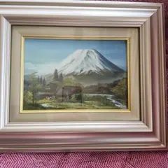 真作】絵画 長生玲子 油彩SM 籠のさくらんぼ 優雅な筆致が映える静物