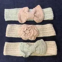 ベビーヘアバンド手作り3点セット