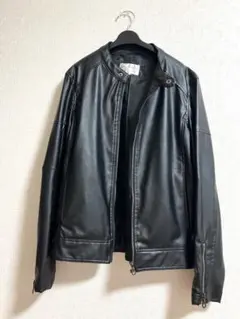 ブラックレザージャケット Mサイズ