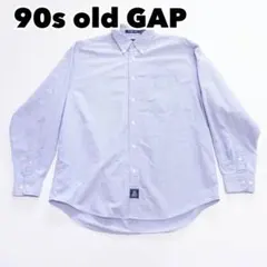 90s オールド GAP ビッグ オックスフォード シャツ 99年 青 古着 M