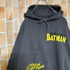478 海外古着女子ヴィンテージBATMAN バットマン パーカーロゴビンテージ
