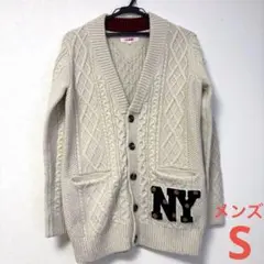 TOMMY 長袖 カーディガン Vネック ホワイト メンズ Sのサムネイル