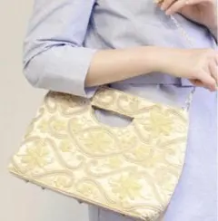 Ane Mone アネモネ　ビーズ刺繍バッグ　パーティバッグ