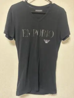 EMPORIO ARMANI Vネック Tシャツ ブラック