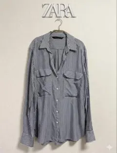 ZARA ストライプシャツ　2way仕様