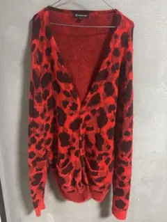 I.N.C. ヒョウ柄カーディガン XL
