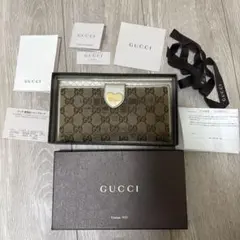 GUCCI GGキャンバス ハート金具 長財布のサムネイル