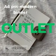 A6 pvc modern binder milk tea アウトレット