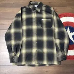 caltop キャルトップ オンブレチェックシャツ USA製　L