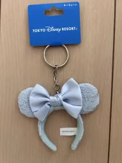 東京ディズニーリゾート ミニーマウス耳型キーホルダー