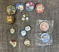 ちいかわ　くら寿司　缶バッジ　クリップ　アクリルチャーム