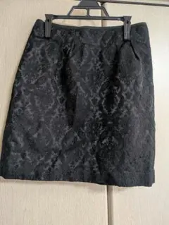 黒ミニスカート　タイトスカート サイズM　レース調