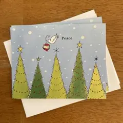 海外購入 クリスマスグリーティングカード 2枚セット 封筒付き