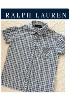 美品　Ralph Lauren 半袖チェックシャツ 120 女の子