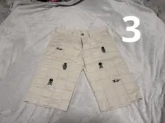 Dance With Dragon ハーフパンツ チェック柄 スカル刺繍のサムネイル