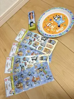 Bluey ブルーイ ステッカー 12枚セット プレート カトラリーセット