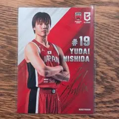 バスケ日本代表 西田優大 アカツキ JAPAN　プリントサイン