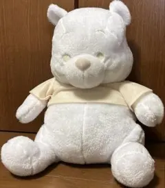 100th プラチナホワイト 超BIGぬいぐるみ　プーさん