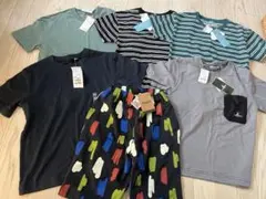 新品未使用タグ付き　半袖Tシャツ パンツ まとめ売り 130cm しまむらのサムネイル