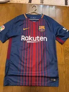 新品タグ付】FCバルセロナ 2017-18 ホーム メッシ Nike Lサイズ