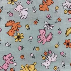 レア 希少 USAコットン 30's復刻ROBERT KAUFMANアニマル柄