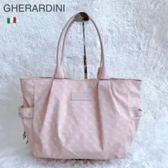 美品♪ ゲラルディーニ ソフティ レザーハンドル トートバッグ くすみピンクのサムネイル