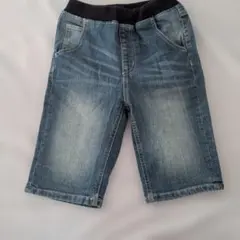 GU キッズ デニムハーフパンツ 150cm