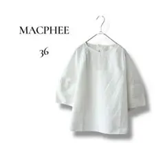 MACPHEE マカフィー　レディース　半袖ブラウス　ボリュームスリーブ　36