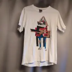 ビッグシルエット ロンT 宗教 アート グラフィック 袖プリント 