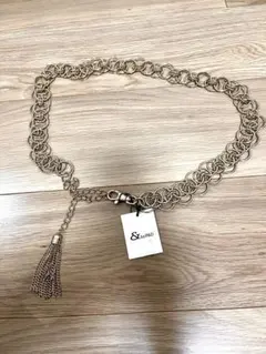 新品未使用 &byP&D ゴールド チェーンベルト 105cm