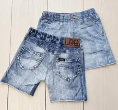 Lee デニムブルー ショートパンツ 2点セット