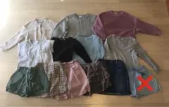 【120 17点セット】女の子　トップス　パンツ　スカート　アウター