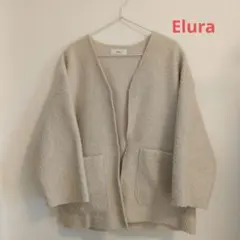 軽くて暖かいElura★アイボリー モコモコジャケット