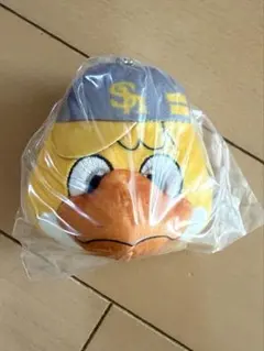 【新品】プロ野球マスコットフェイスぬいぐるみソフトバンクホークス　ハリーホーク