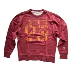 チャンピオン★復刻バータグ★裏パイル★染込プリント★スウェット★USED