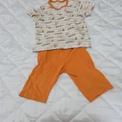 オレンジ色 こぐまパジャマ　100サイズ
