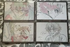 鬼滅の刃 ダイニング お楽しみくじ おすそ分け ポストカード 善逸 4種セット②