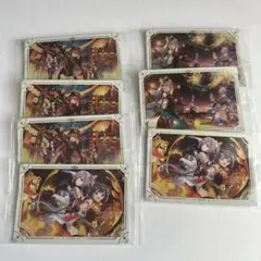 原神ウエハース　璃月7枚セット 胡桃　魈　申鶴　香菱　刻晴　夜蘭　甘雨