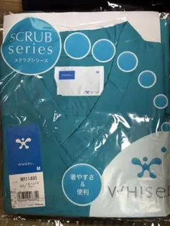 ホワイセルスクラブ　男女兼用　医療用　白衣　新品未使用　ターコイズブルーMのサムネイル