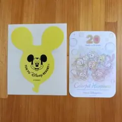 【非売品】ディズニー ミッキー ダッフィー 20周年 ステッカー シール