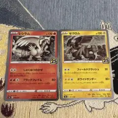 レシラム ゼクロム 25th 2枚セット ポケモンカード レシラム ゼクロム 25th プロモセット 1枚の通販