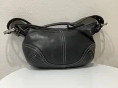 【美品】COACH ショルダーバッグ ワンショルダー レザー ブラック