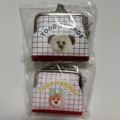 mojojojo PVCがま口ポーチ 2個セット　くま　うさぎ　新品未開封