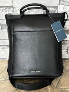 【未使用品】COLE HAAN レザー リュック 黒 3way 保管袋付き