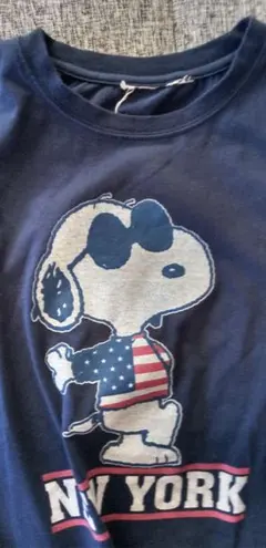 スヌーピー NEW YORK Tシャツ ネイビー