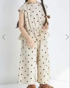 ペアマノン　セットアップ　120センチ　水玉　ドット　女の子