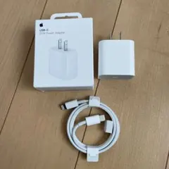 【新品未使用】Apple純正20W充電器タイプC-ライトニング1mケーブルセット