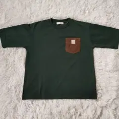 ロゴスLOGOSフロントポケット付きTシャツアウトドアキャンプ