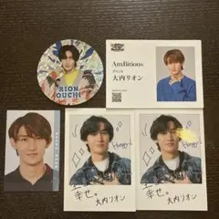 大内リオン フォトカードセット、ステッカー、デタカ